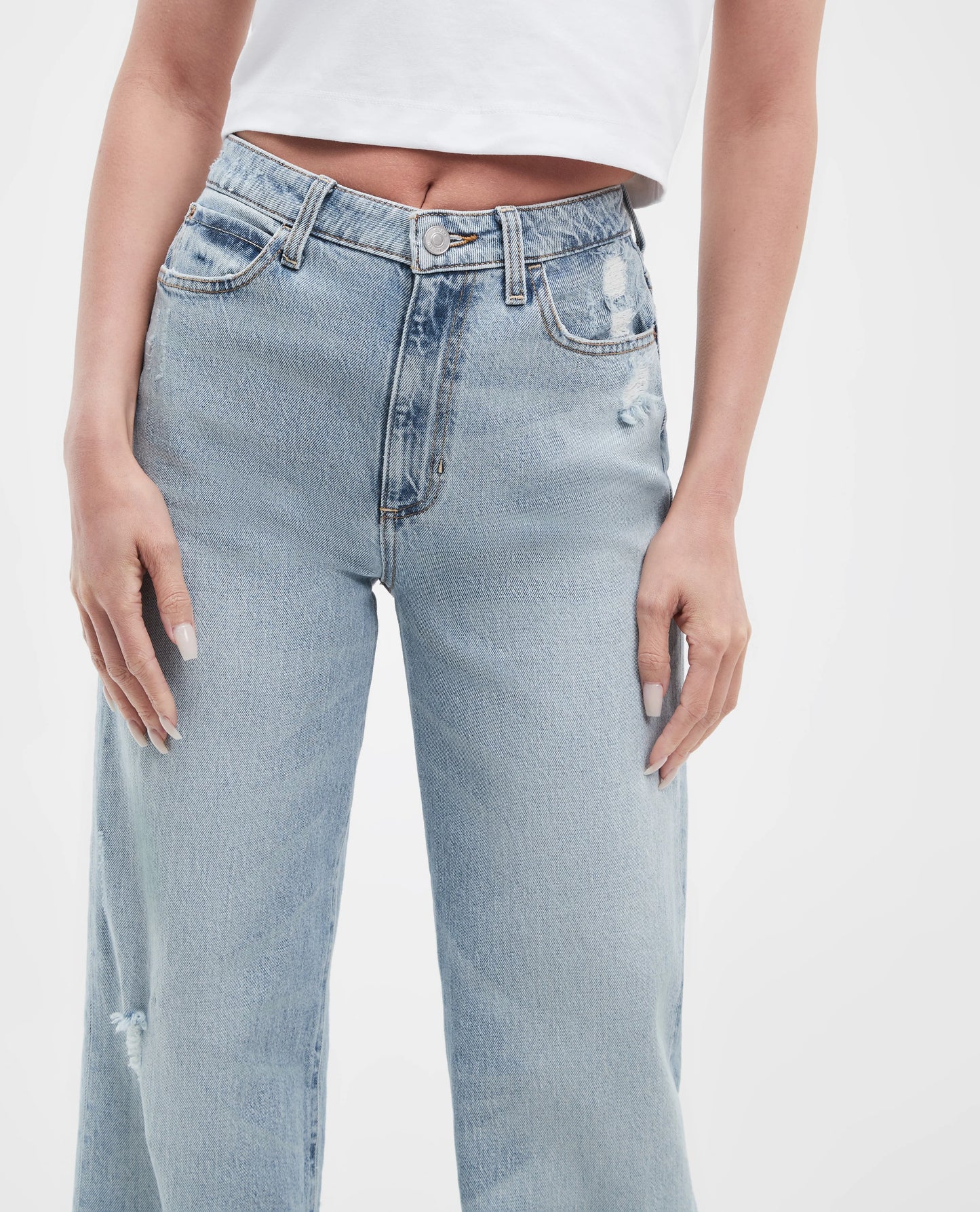 Jeans wide leg GUESS pour femme