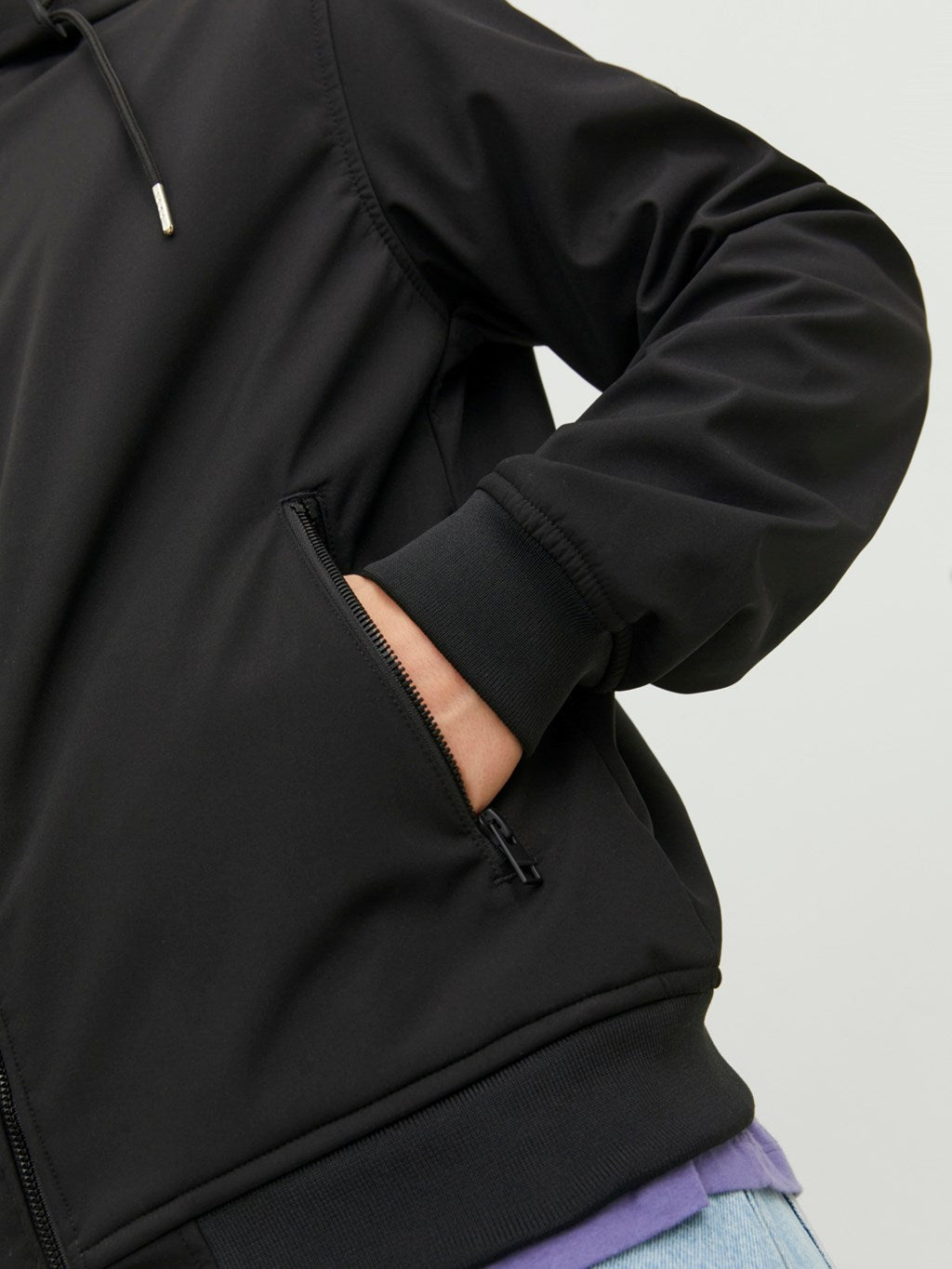 Jack&Jones black mid-season coat for men