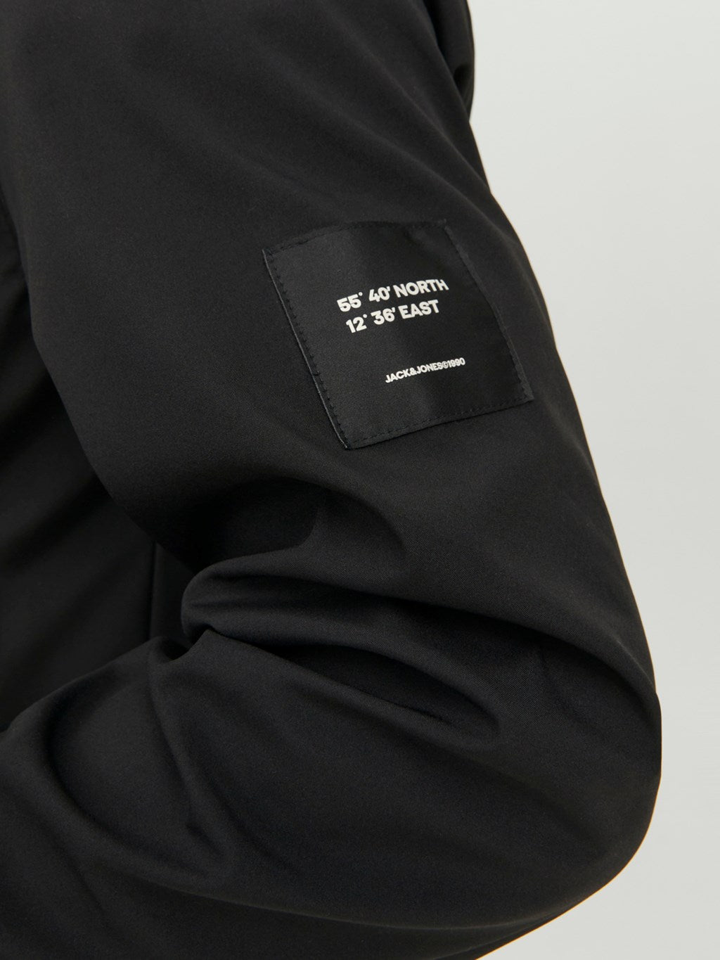 Jack&Jones black mid-season coat for men