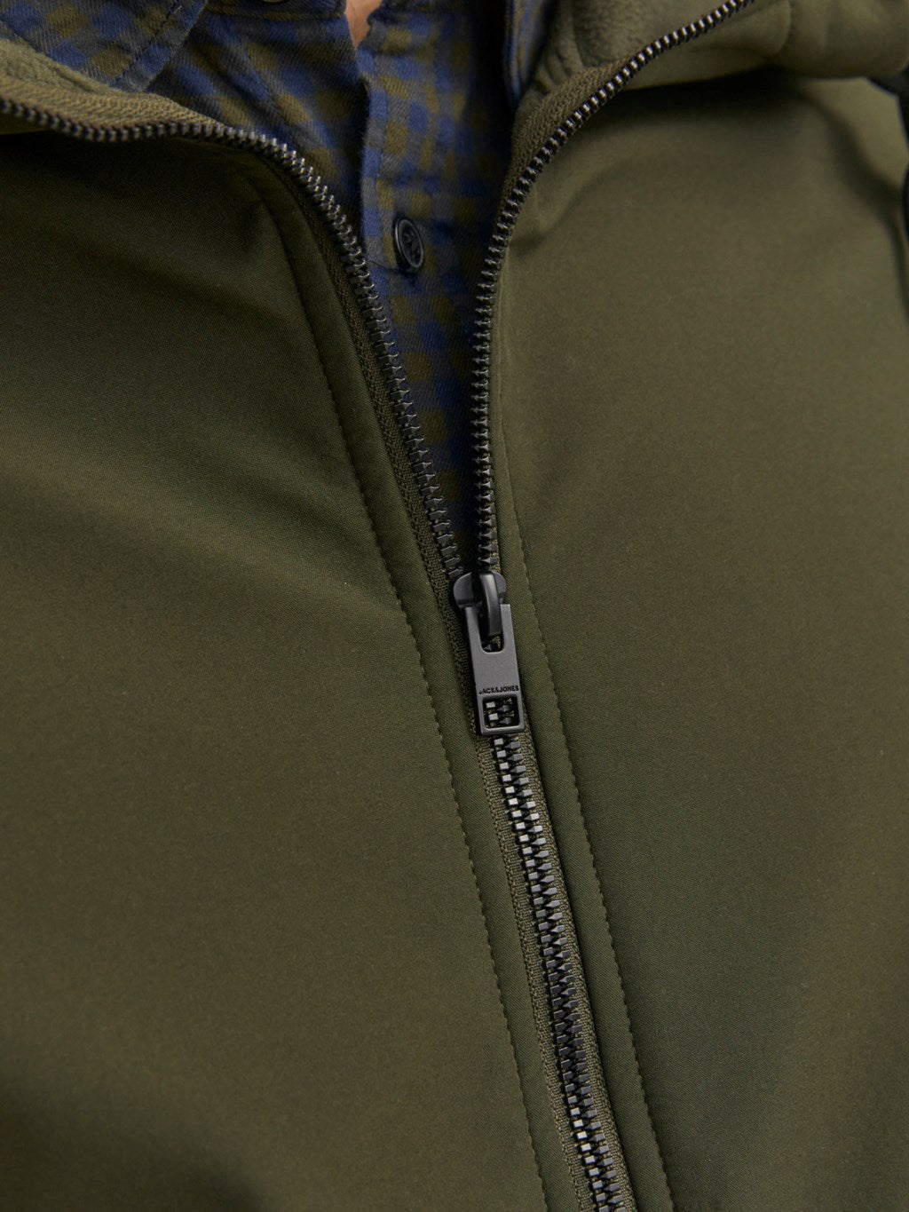 Jack&Jones green mid-season coat for men