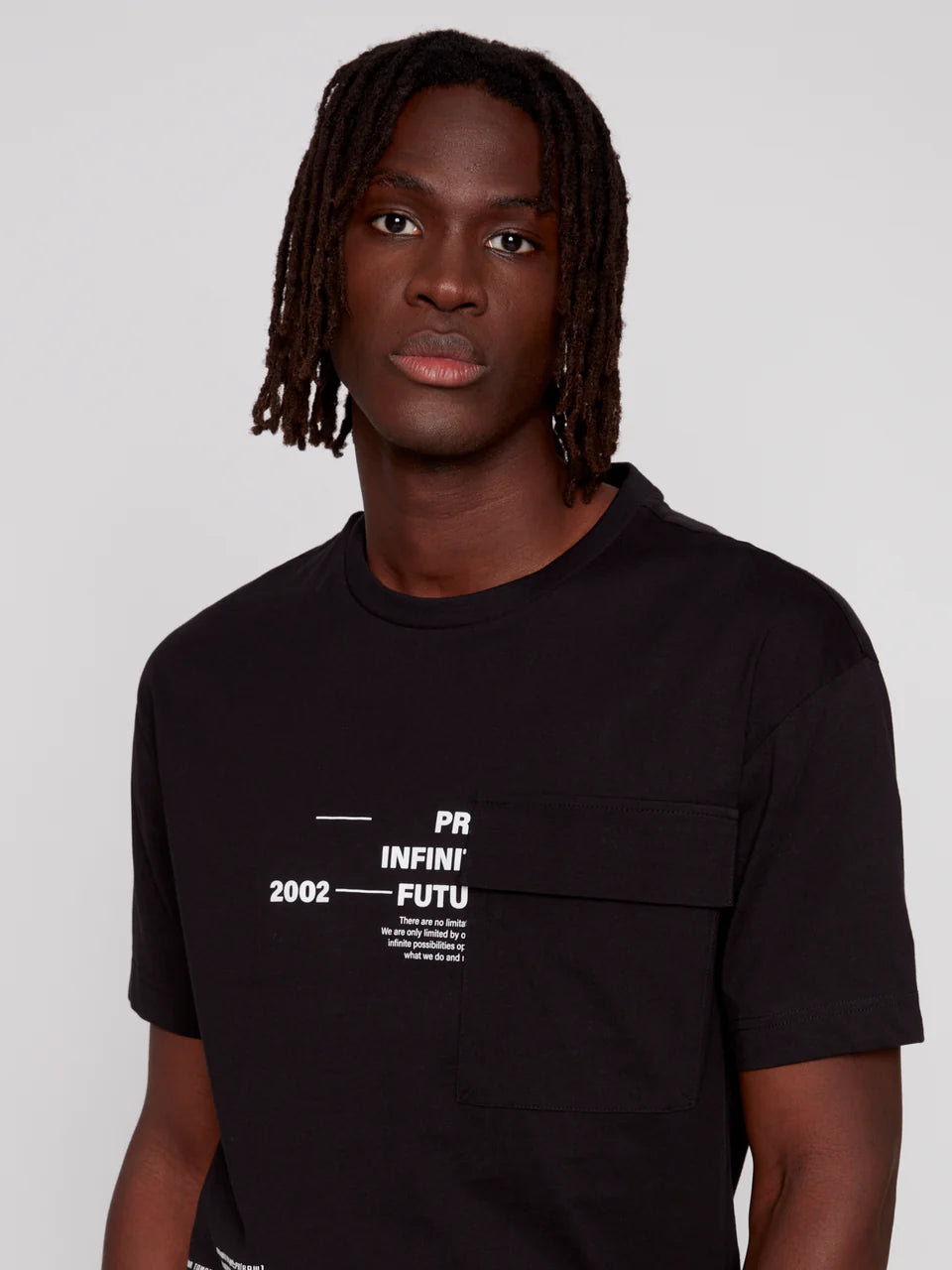 T-shirt noir Projek Raw pour homme