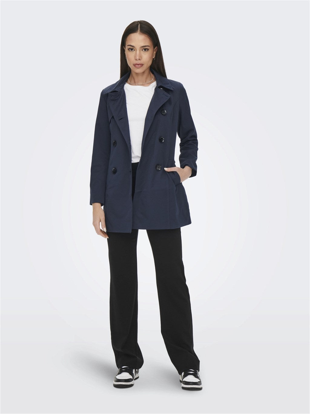 Manteau mi-saison marine Only pour femme