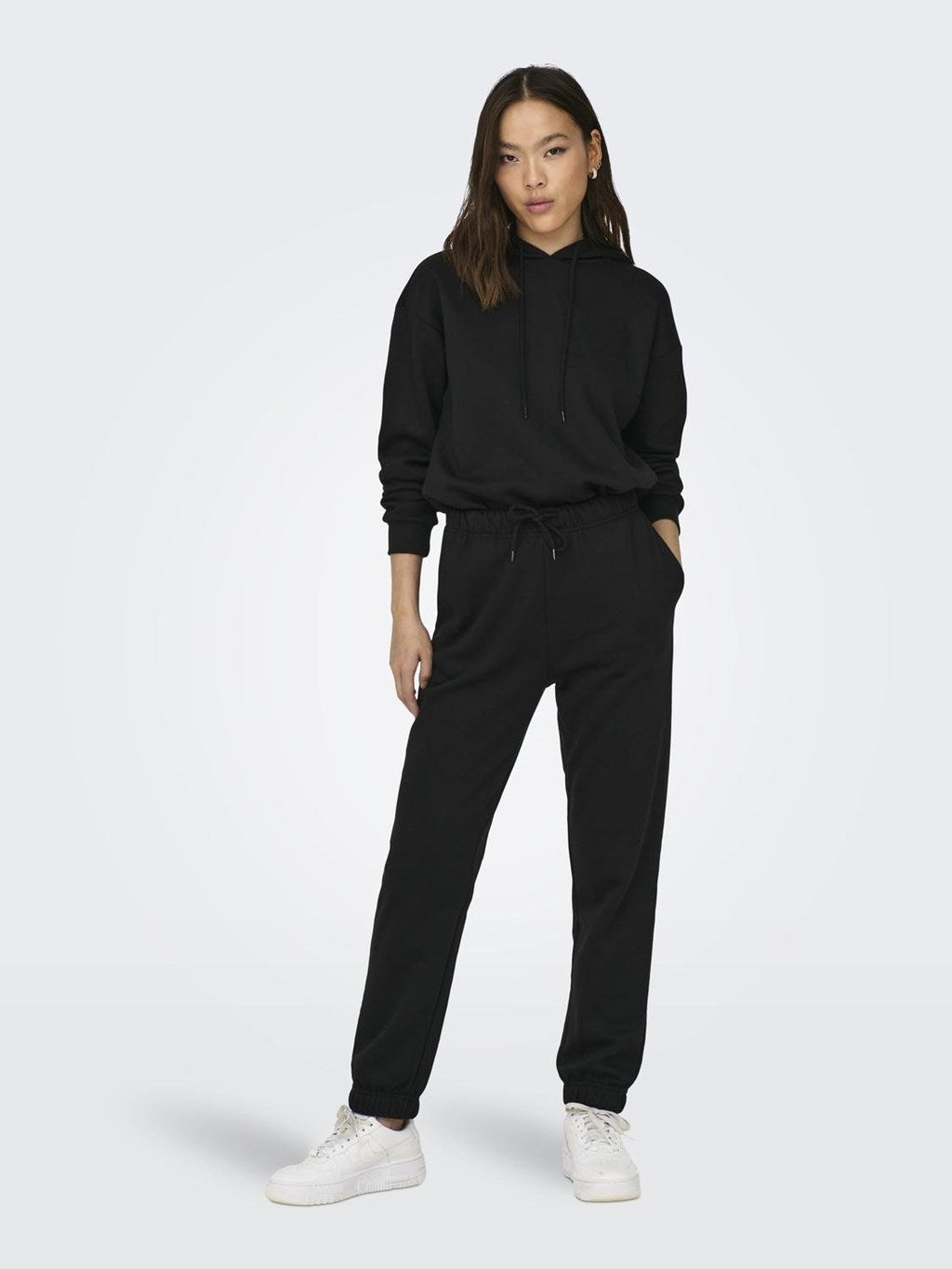 Hoodie court noir Only pour femme