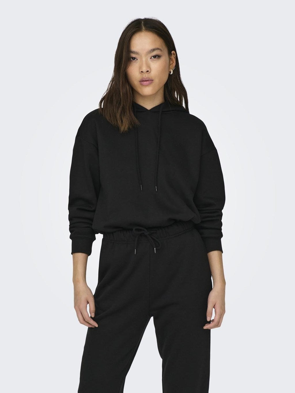 Hoodie court noir Only pour femme