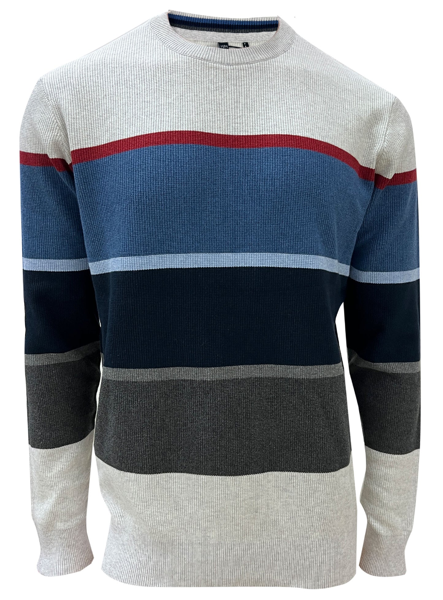 CHANDAIL tricot GRIS BEIGE POINT-ZERO POUR HOMME