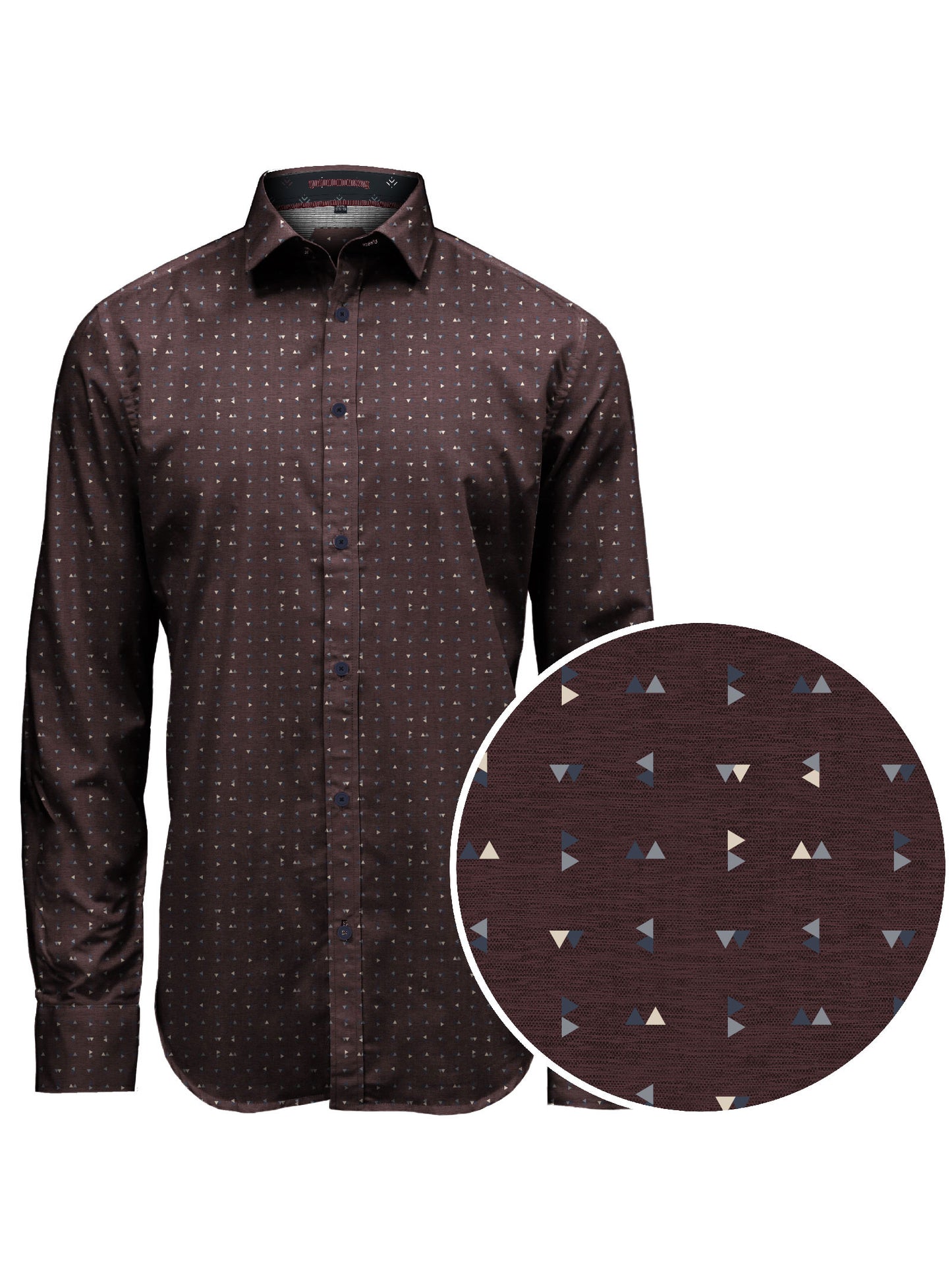 CHEMISE BORDO MIX POINT-ZERO