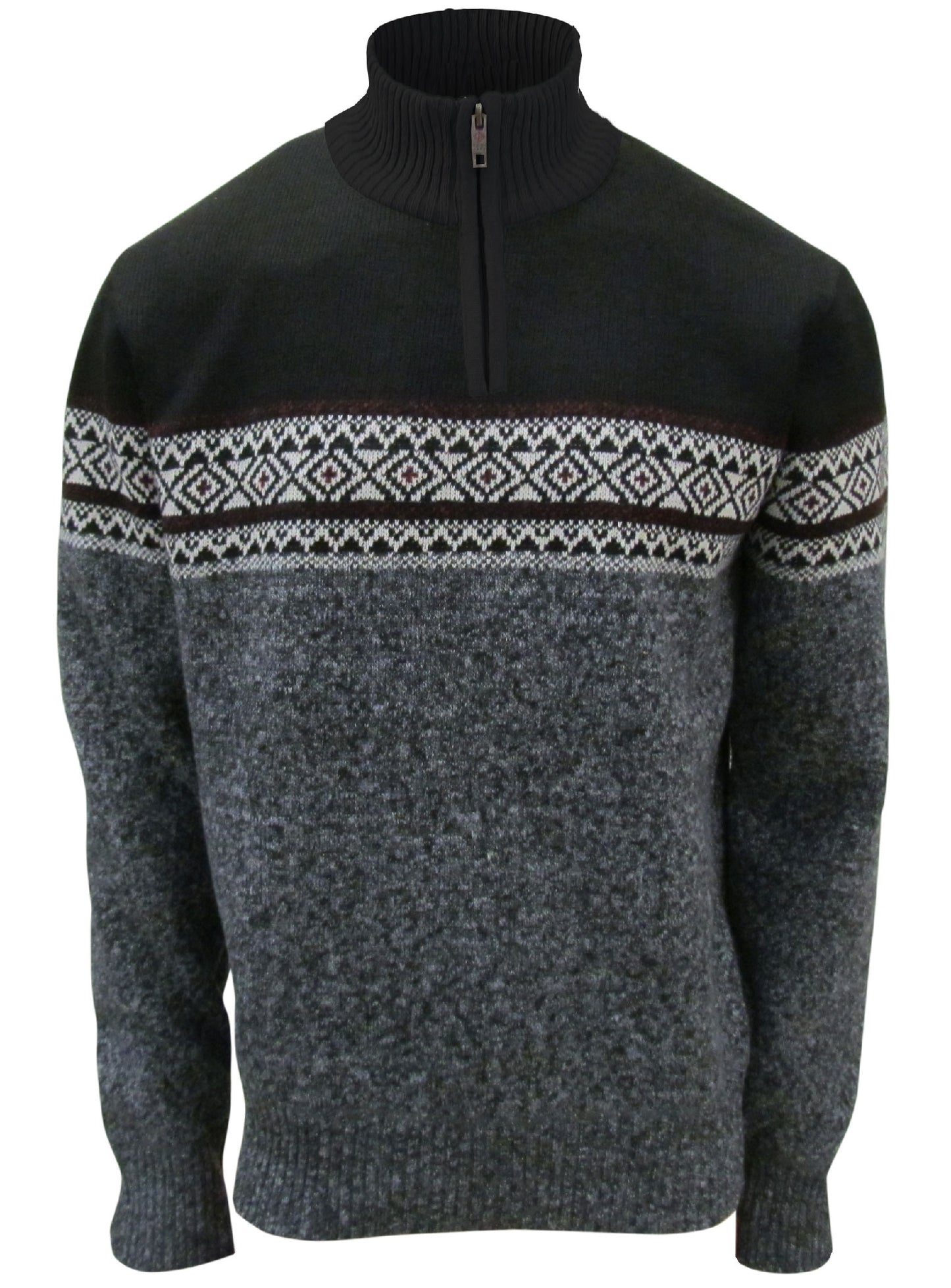 CHANDAIL tricot MI-ZIP POINT-ZERO POUR HOMME