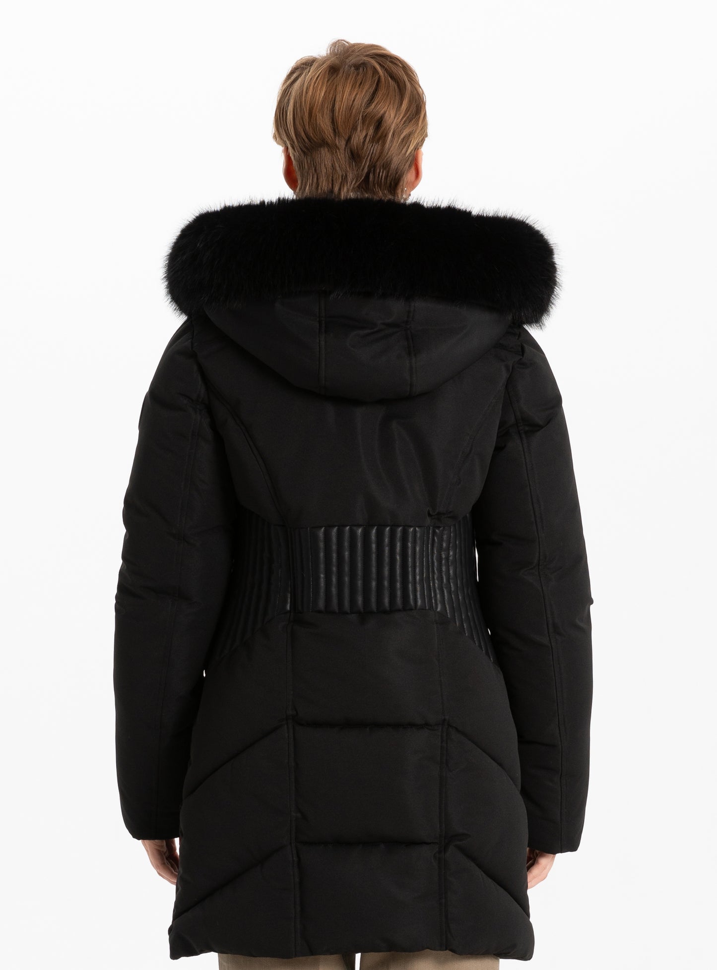 MANTEAU HIVER NOIR FEMME POINT-ZERO