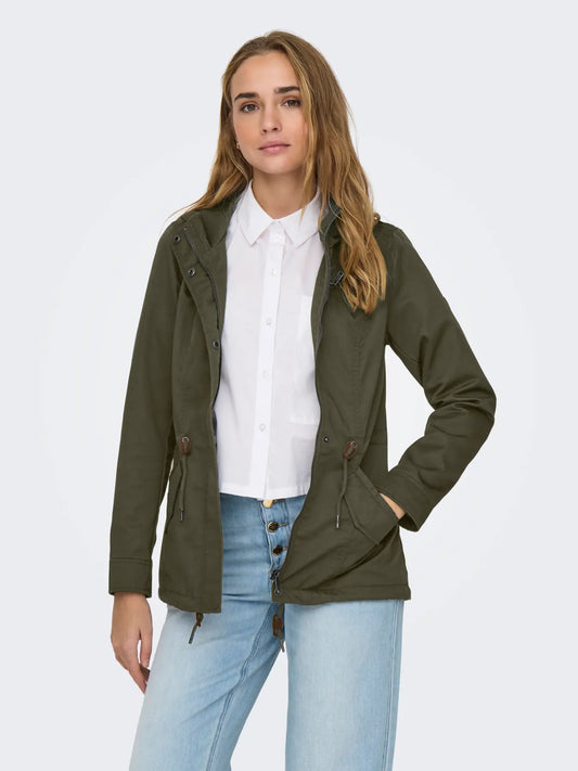Manteau vert Mi-saison Only pour Femme