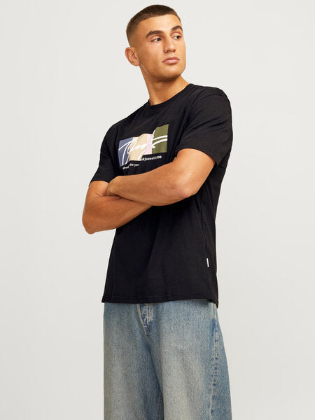 T-SHIRT HOMME NOIR JACK & JONES