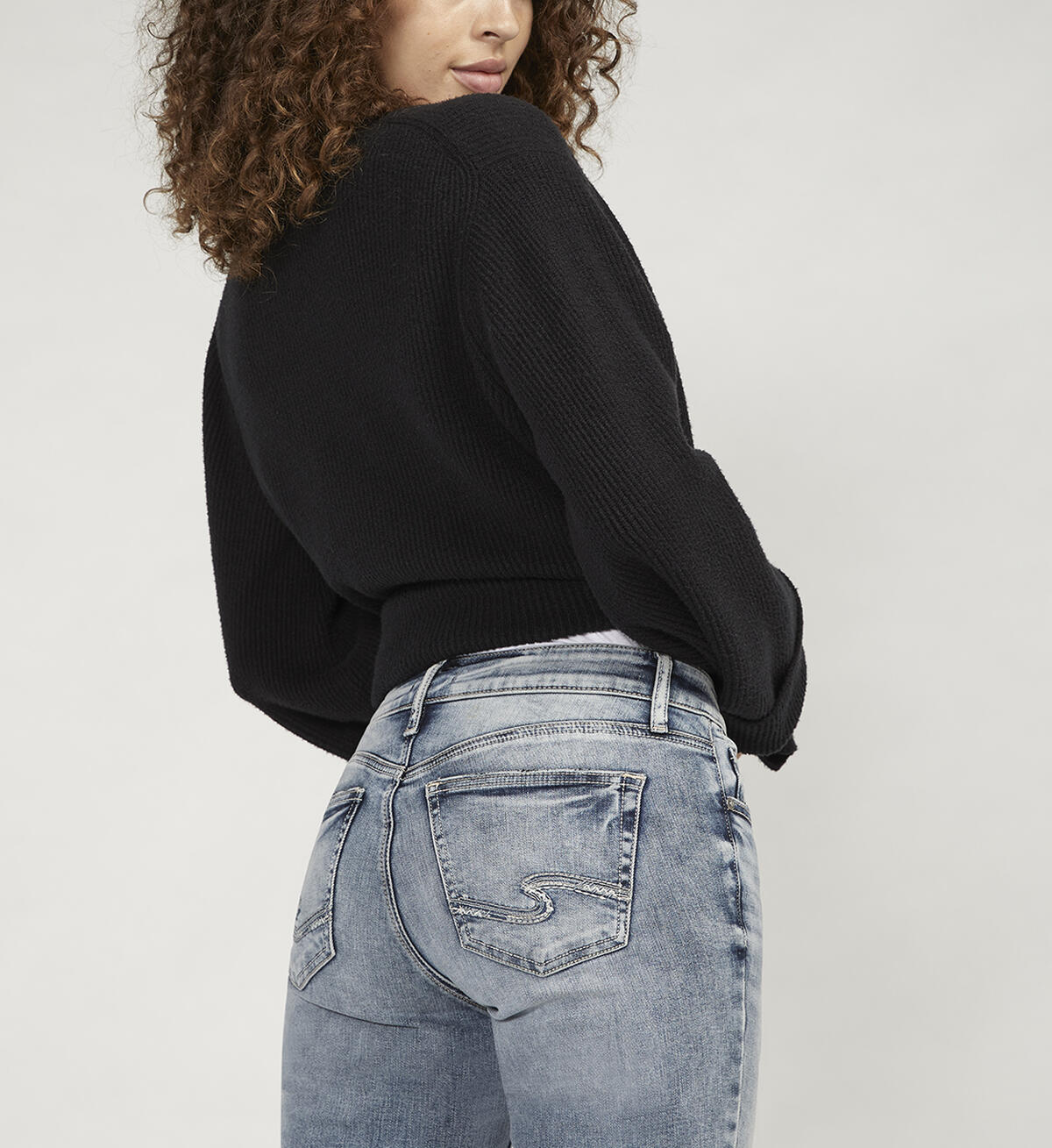 Silver Elyse straight jeans for women