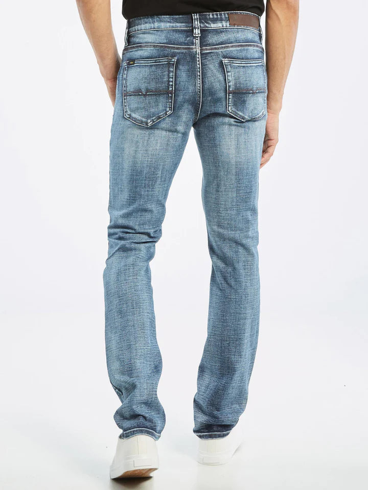 Lois Peter Slim Washed Blue Jeans for Men