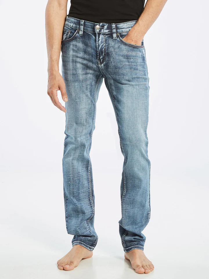 Lois Peter Slim Washed Blue Jeans for Men