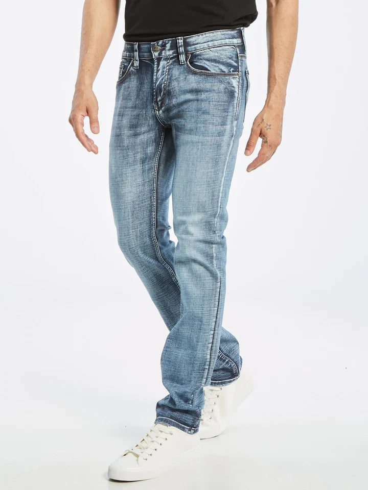 Lois Peter Slim Washed Blue Jeans for Men