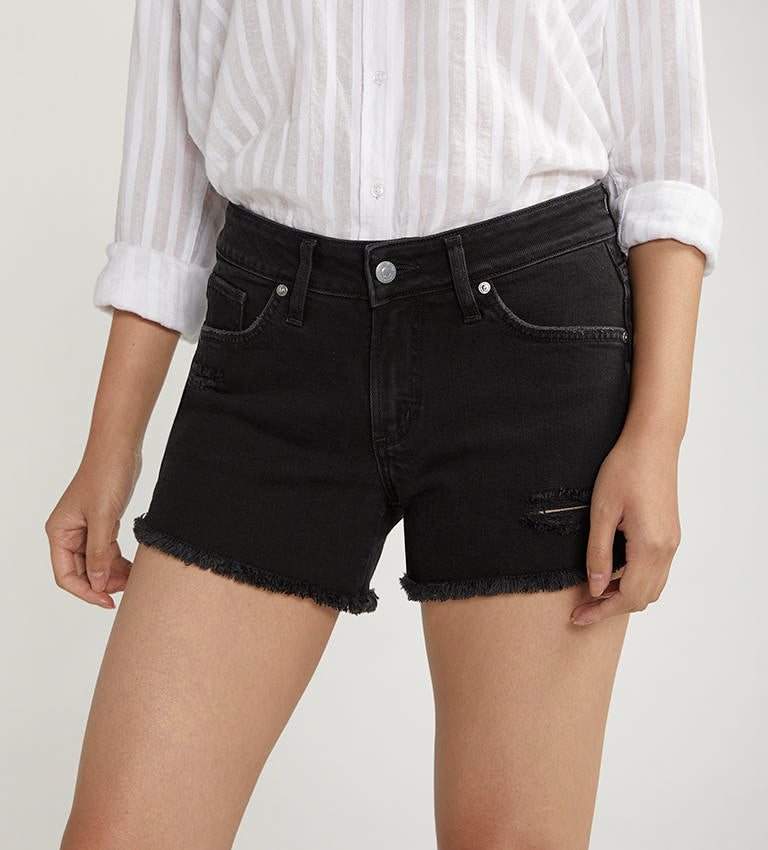 SBOYFRIEND SHORT SILVER pour femme