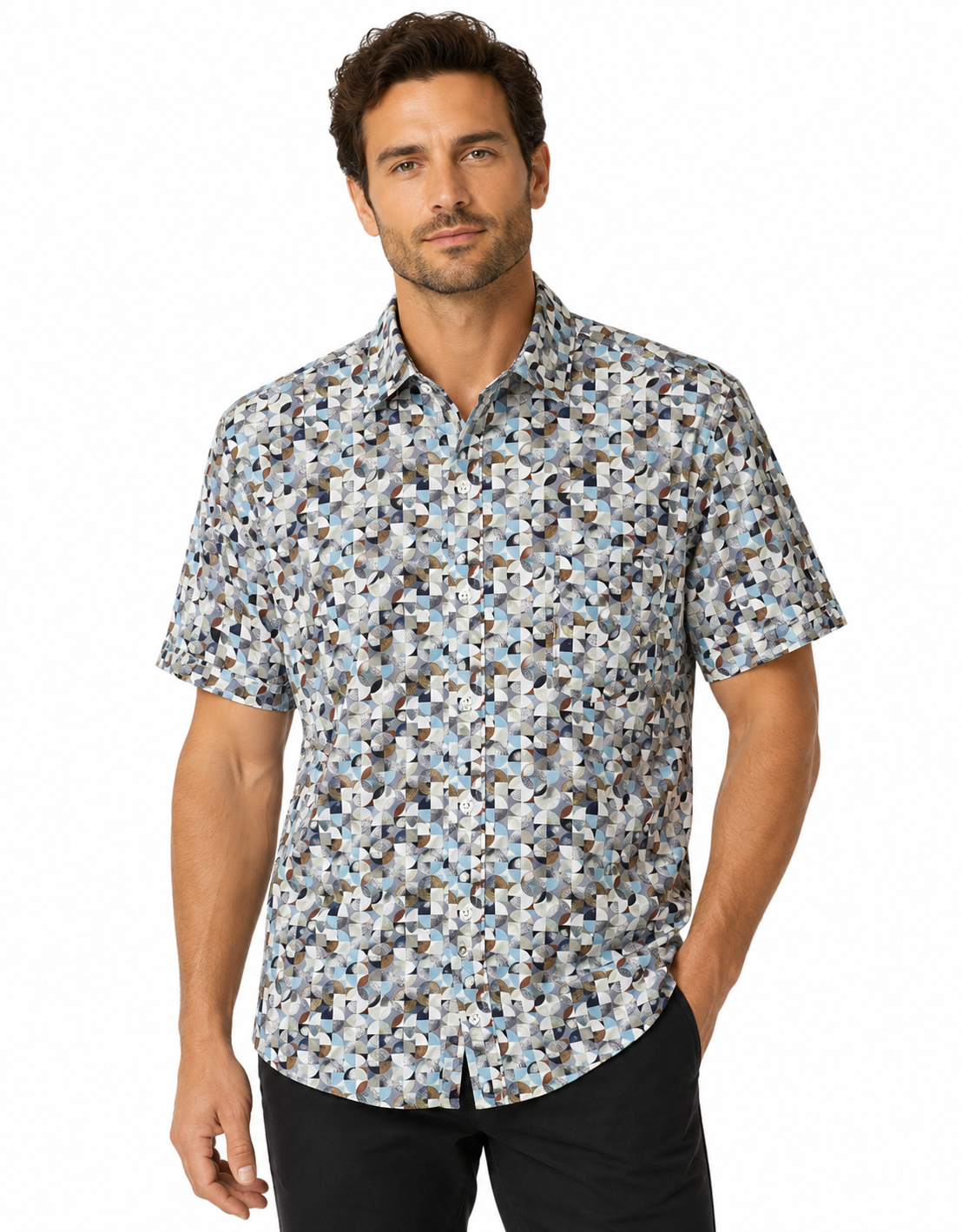 CHEMISE MC POINT-ZERO POUR HOMME