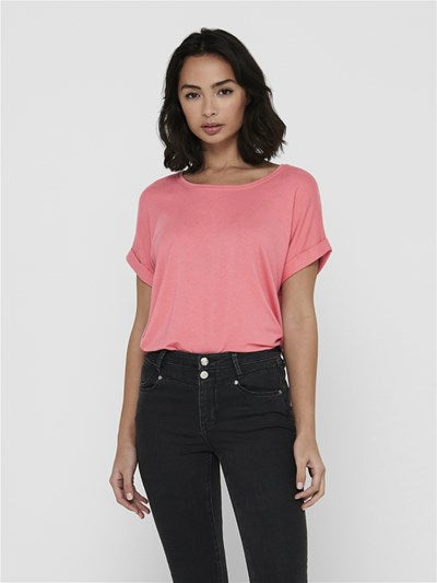 T-shirt rose Only pour femme