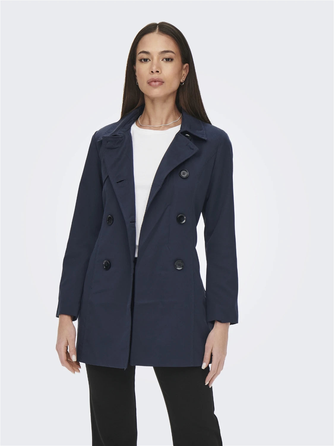 Manteau mi-saison marine Only pour femme