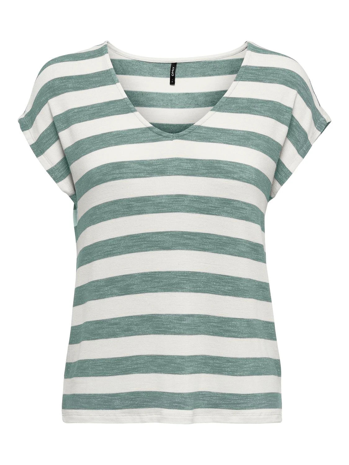 T-shirt VNECK RAYURE VERT Only pour femme