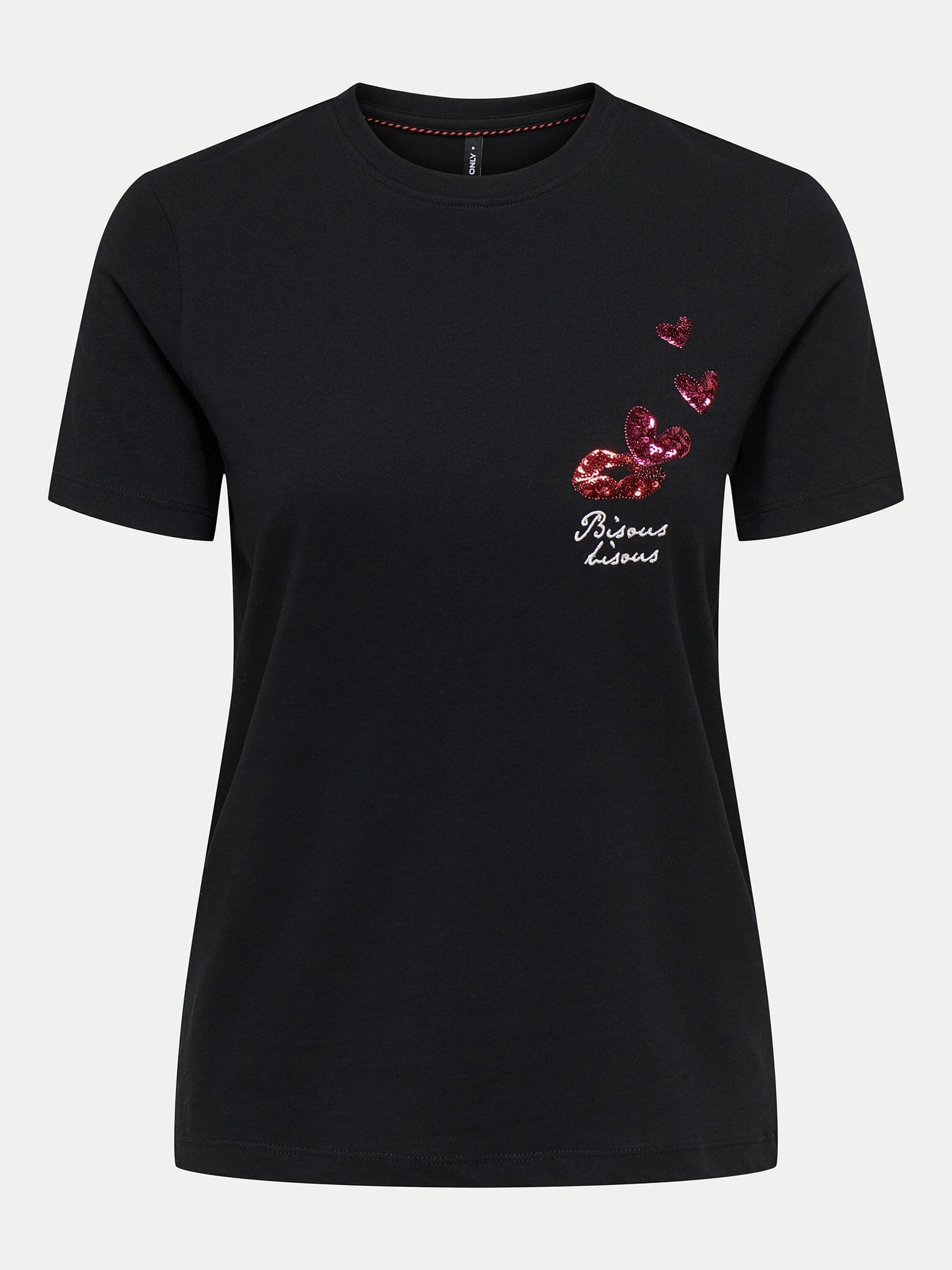 T-SHIRT NOIR BIZOUS BIZOUS ONLY FEMME
