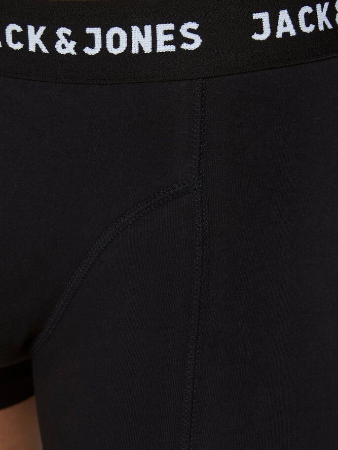 Jack&Jones men's contrasting black elastic boxer