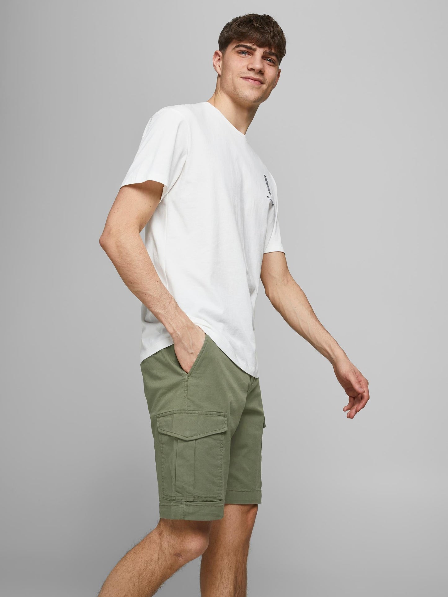 Bermuda kaki Jack&Jones pour homme