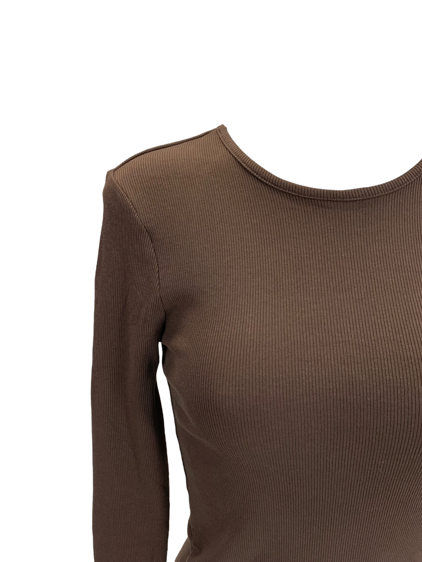 ONLY women's brown long sleeve T-shirt