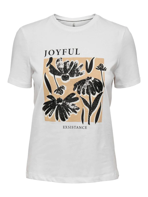 T-shirt blanc ONLY pour femme