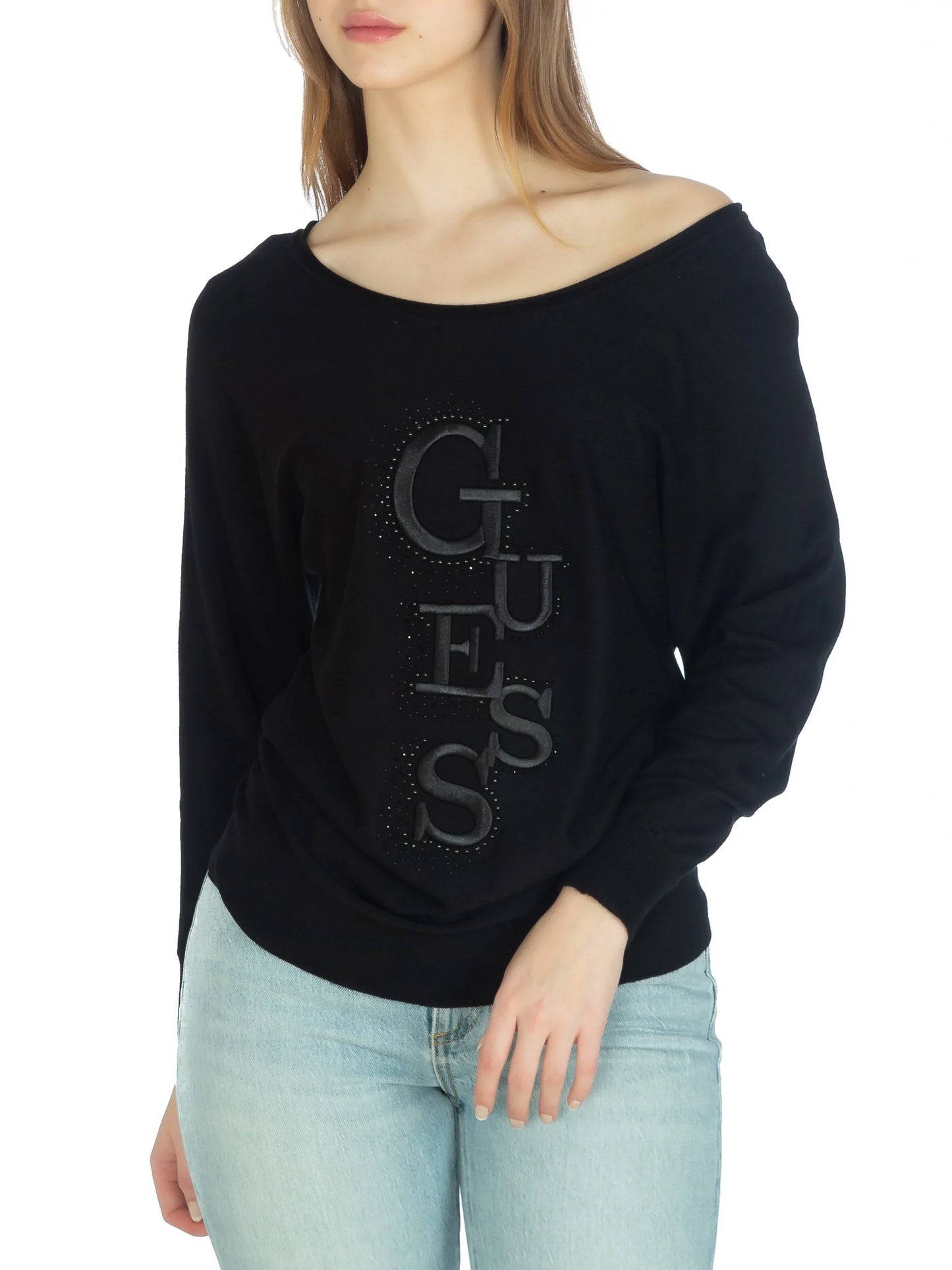 GUESS women's black knit top