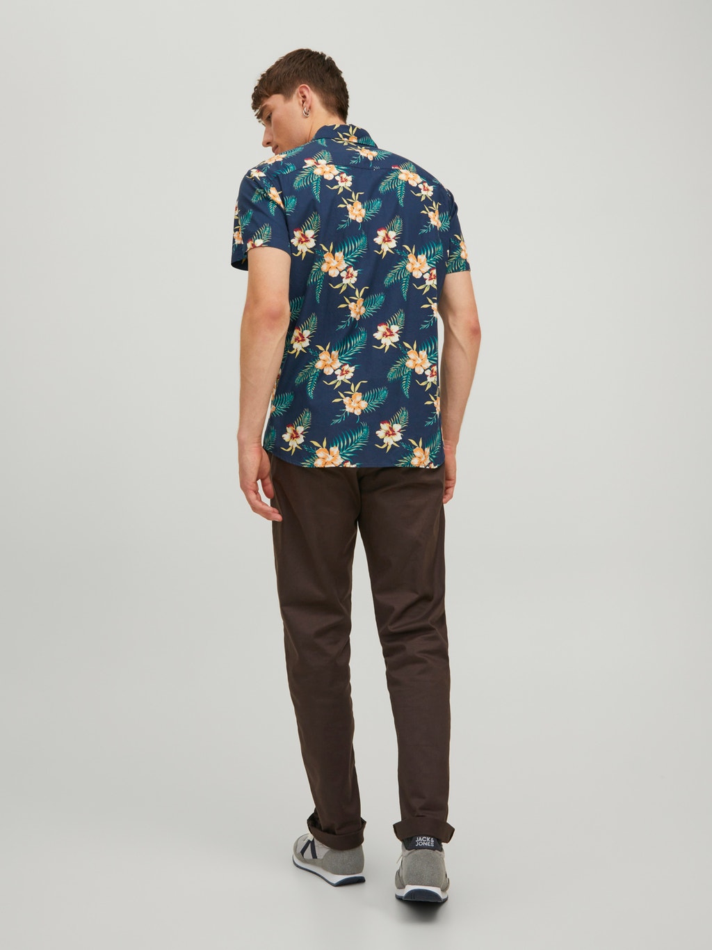 Jack&Jones blue short-sleeved shirt