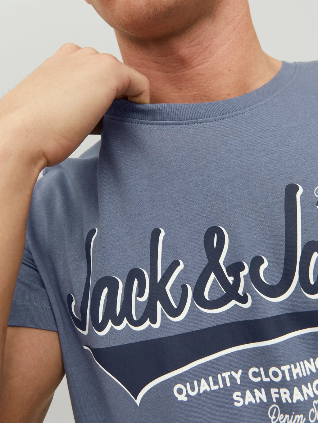 T-shirt bleu Jack&Jones pour homme