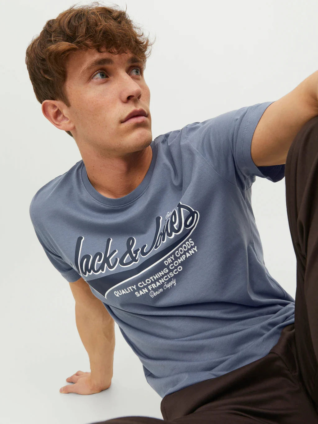 T-shirt bleu Jack&Jones pour homme