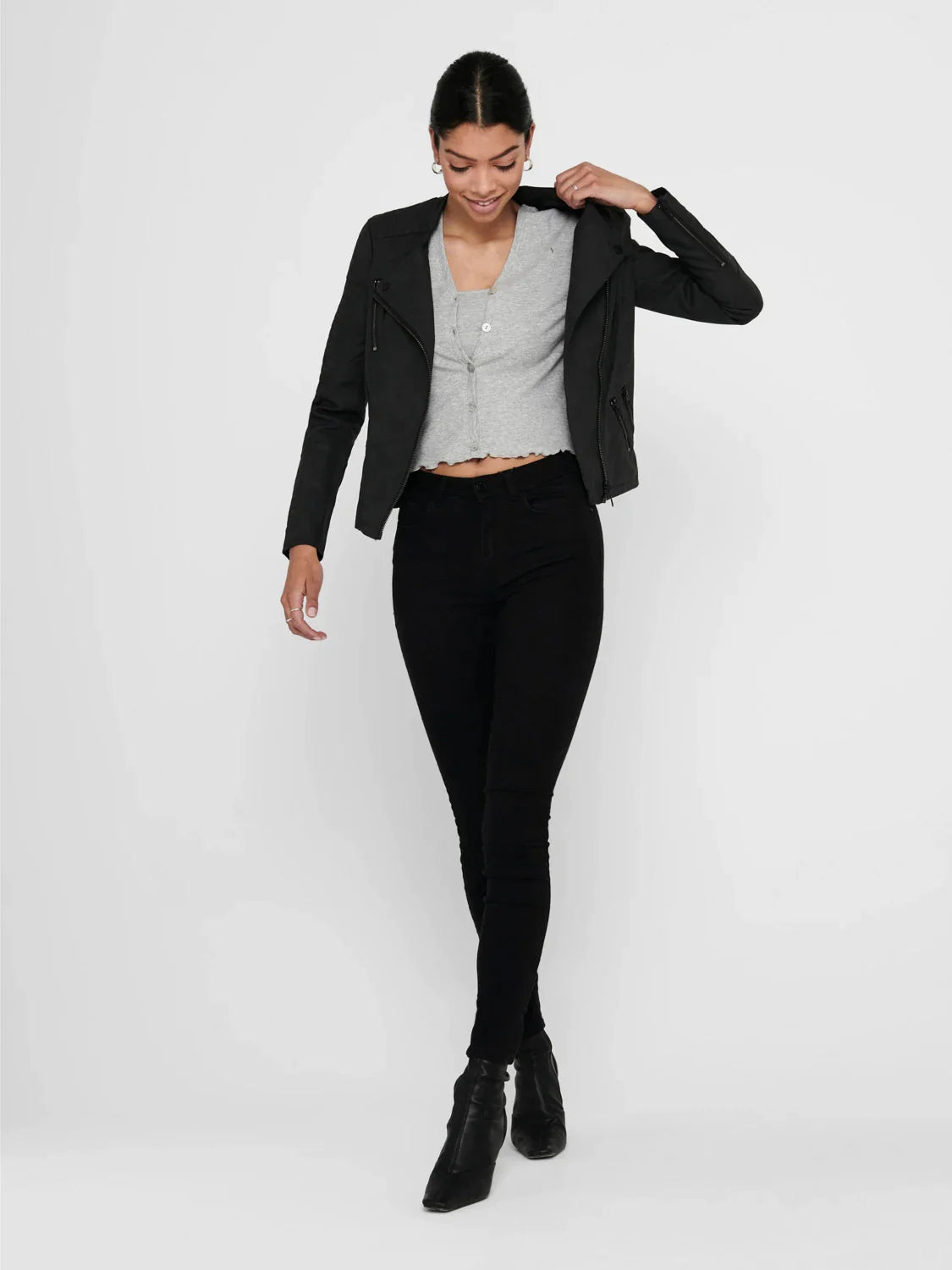 ONLY Women's Faux Suede Coat