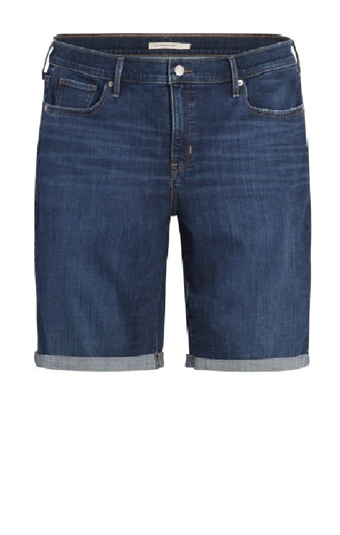 Women's classic Plus size Levi's blue bermuda