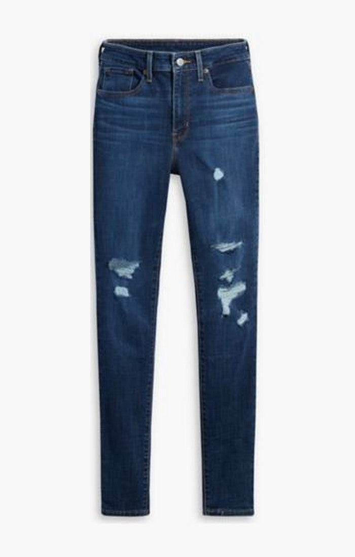 Women's Levi's 311 blue skinny jeans with holes