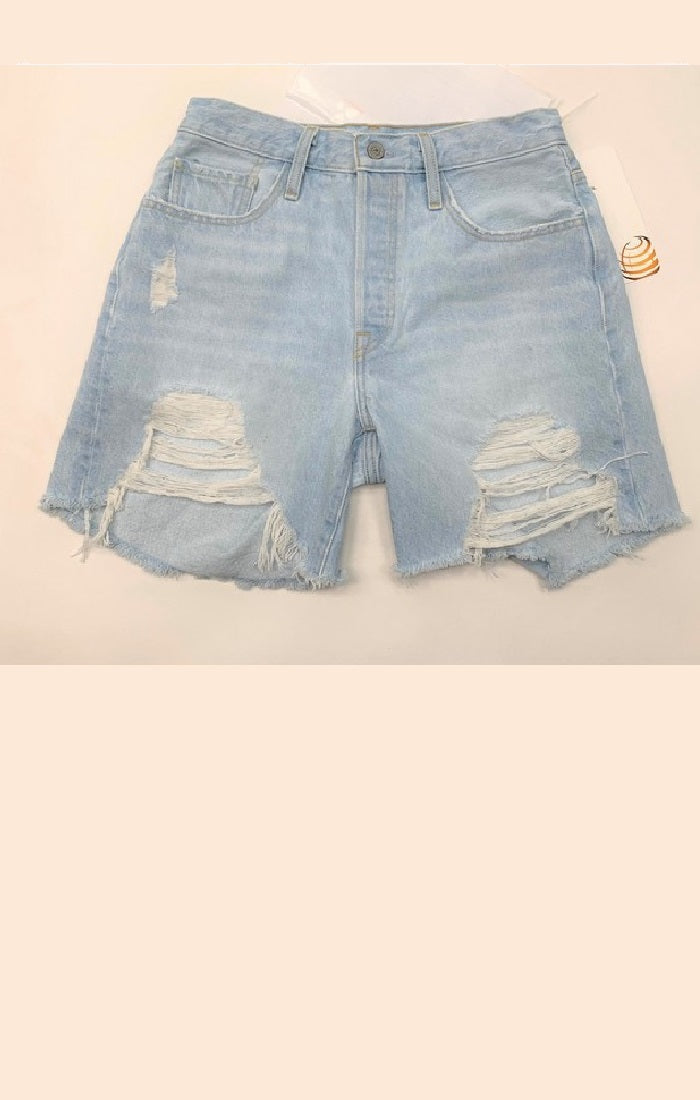 Levi's Women's 501 pale blue shorts