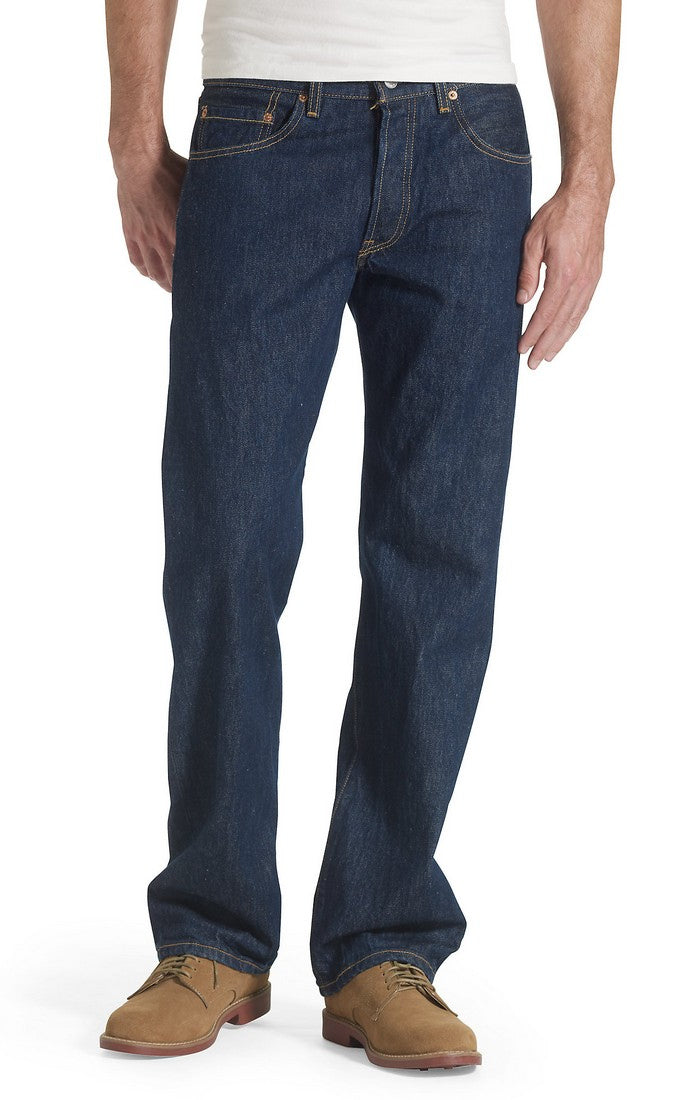 Men's Levi's 501 dark blue jeans
