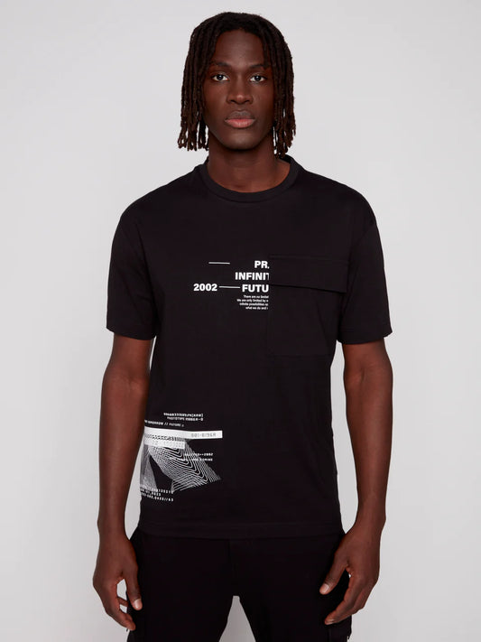 Projek Raw black t-shirt for men