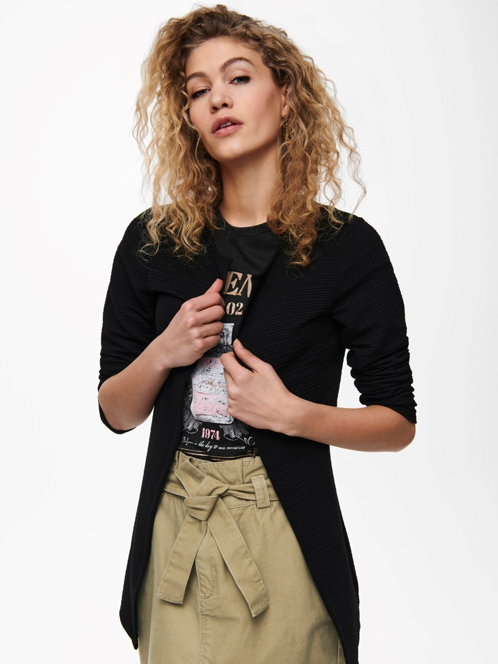 Only black cardigan for women