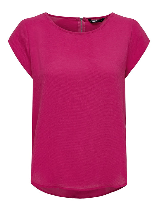 Only fuchsia pink t-shirt for women