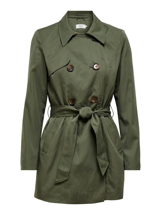 Green mid-season coat Only for women 