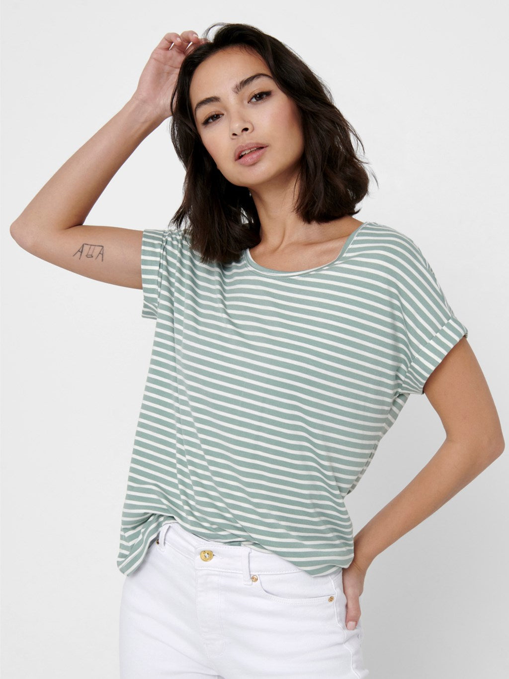 Cloud Only striped t-shirt for women