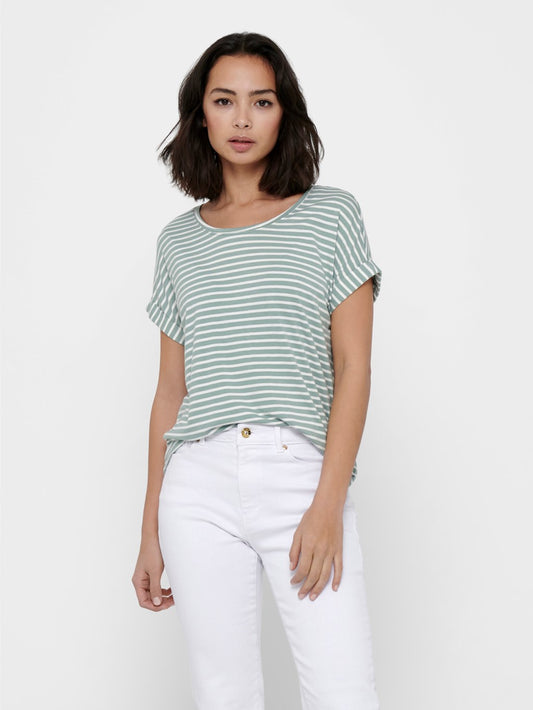 Cloud Only striped t-shirt for women