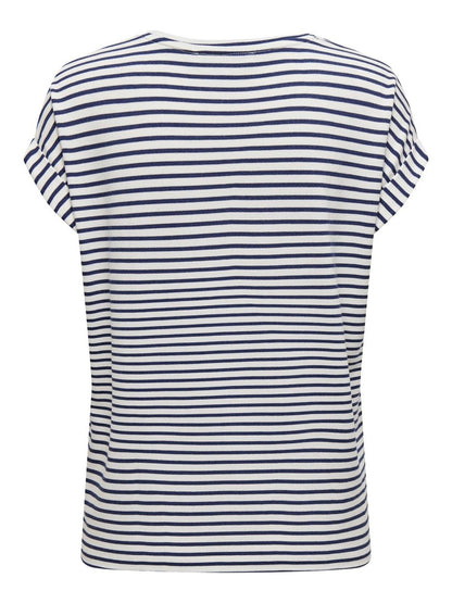 Navy striped t-shirt Only for women