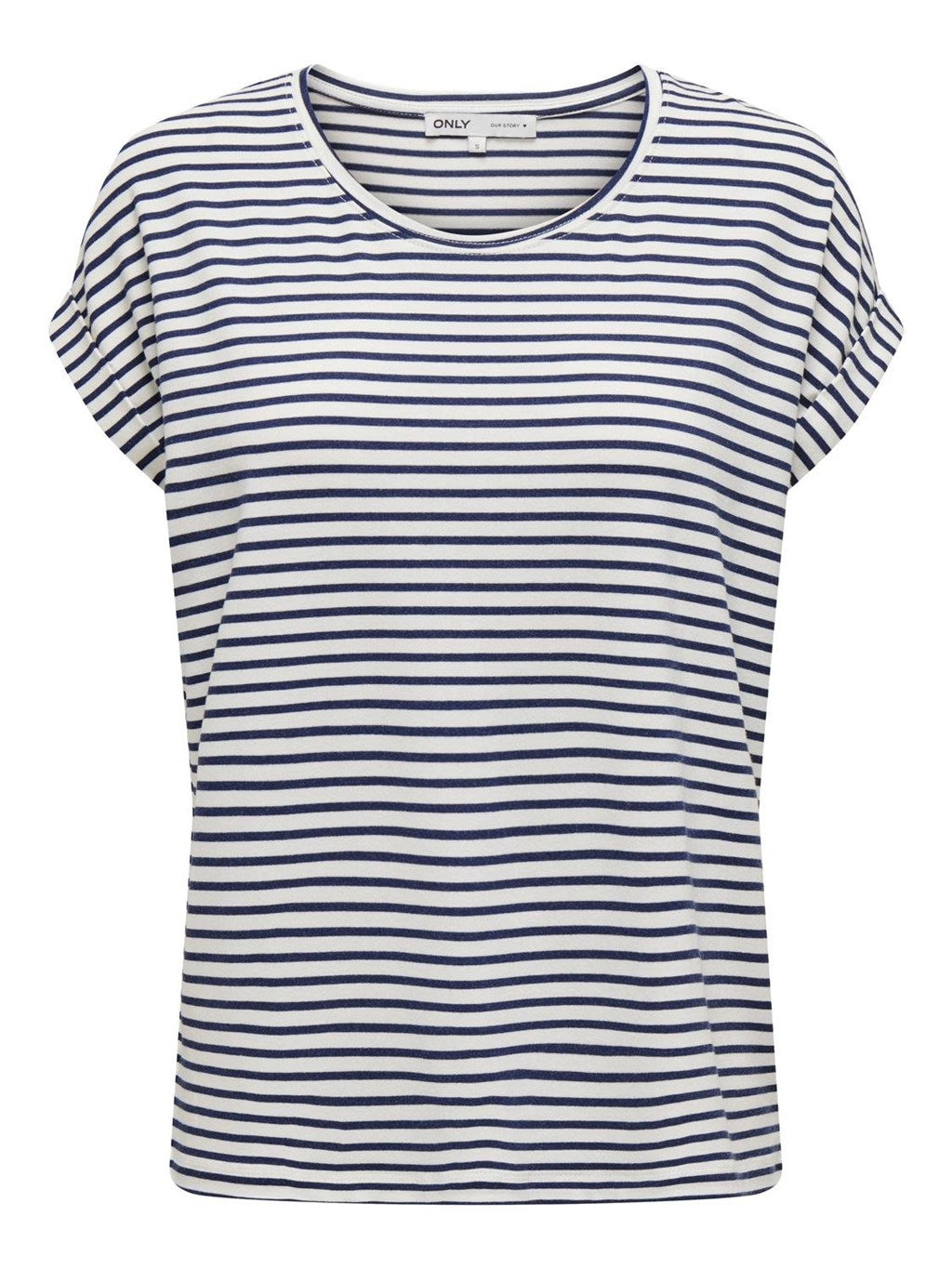 Navy striped t-shirt Only for women