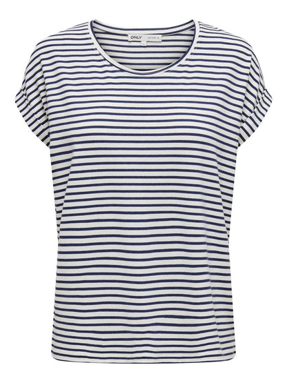 Navy striped t-shirt Only for women