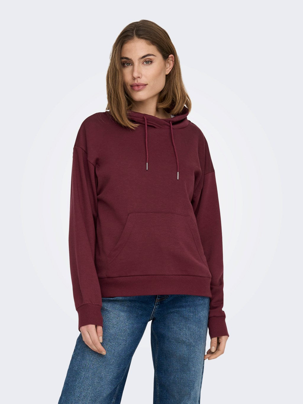 Hoodie Windsor bourgogne Only pour femme