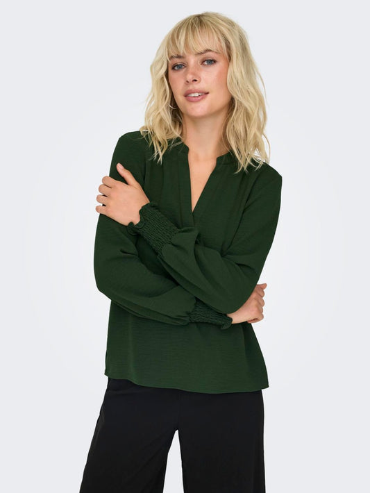 BLOUSE VERT ONLY FEMME