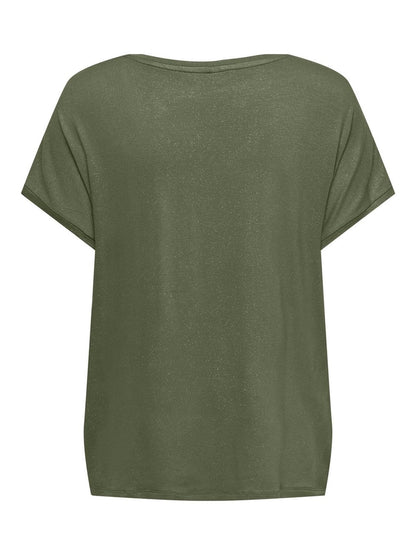 T-shirt vert Only pour femme