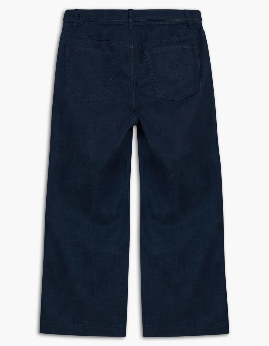 Capri jeans LARGE taille haute Lois femme